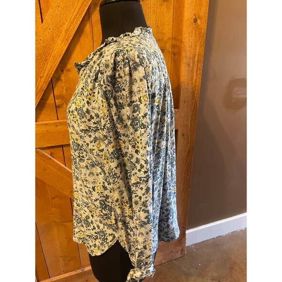 Loft Women's Size Small Floral Button Up Top GUC - Picture 4 of 10